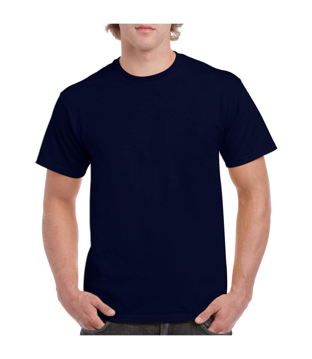 T-shirt Adulte Bleu Marine Gildan-1