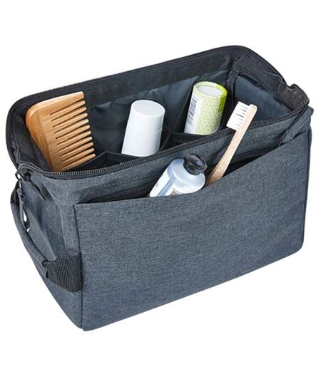 Trousse de toilette recyclée - 1816500 - bleu gris mélange