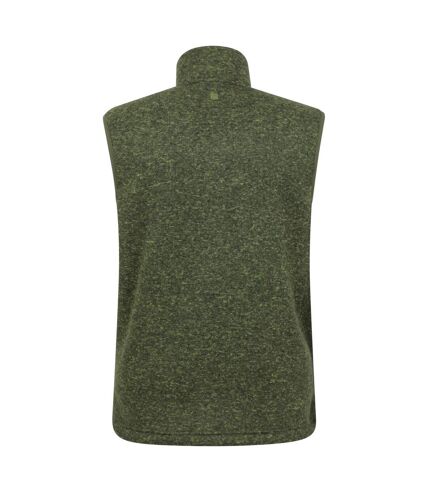 Mens idris fleece vest khaki green Mountain Warehouse