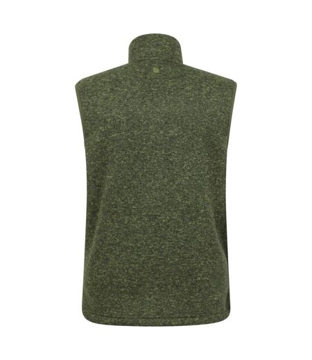 Mens idris fleece gilet khaki green Mountain Warehouse