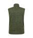 Mens idris fleece gilet khaki green Mountain Warehouse