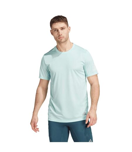 Mens Run It T-shirt Aqua Adidas