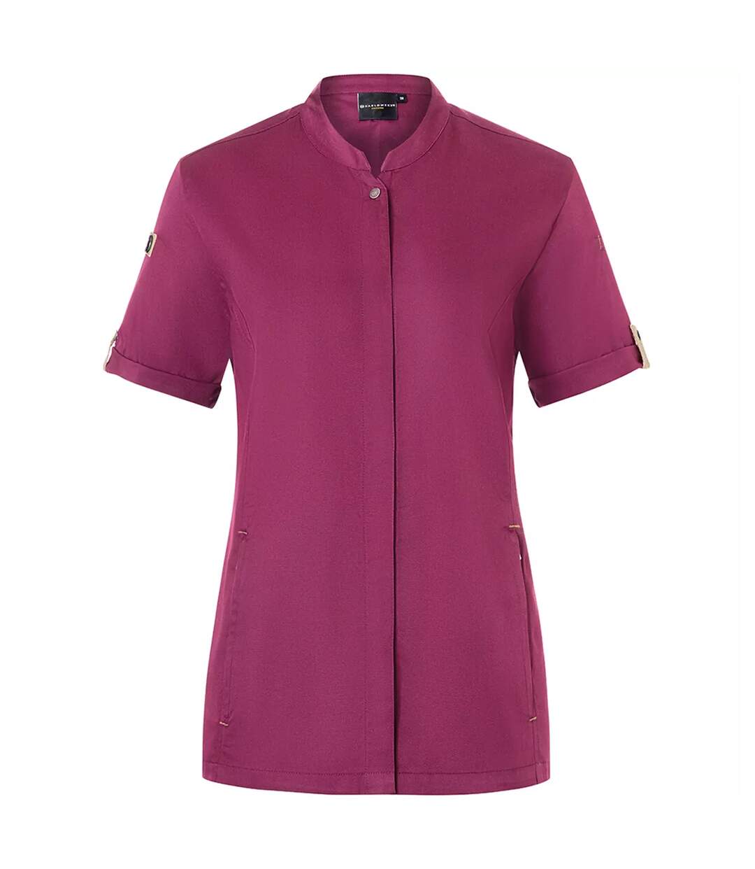 Womens/ladies Green-generation Chef Jacket Fuchsia Karlowsky-1