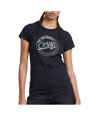 T-shirt marine femme g-star raw large logo - l