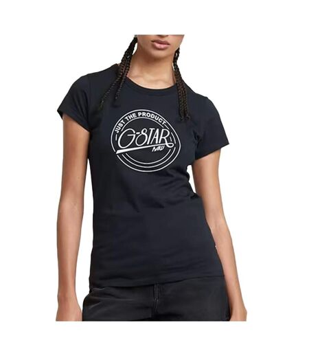 T-shirt marine femme g-star raw large logo - l