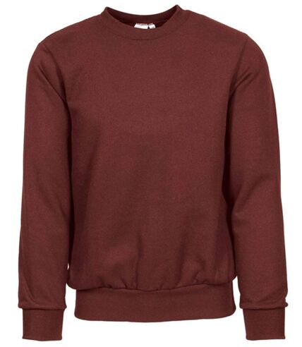 Sweat col rond - Homme - IT465 - rouge bordeaux