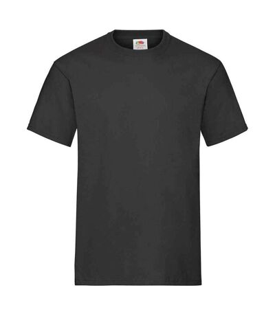 Fruit of the Loom Unisex Adult Heavy Cotton T-Shirt (Black) - UTPC6567