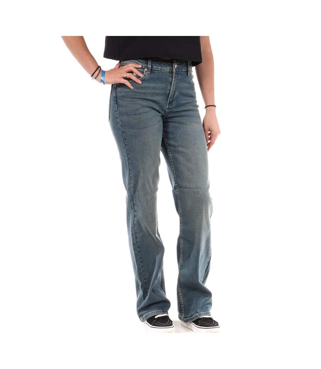 Jean droit bleu femme jennyfer draigey-1