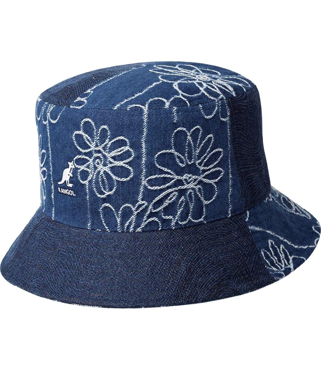 Bob Motif/style Broderie Florale Bleu Kangol-1