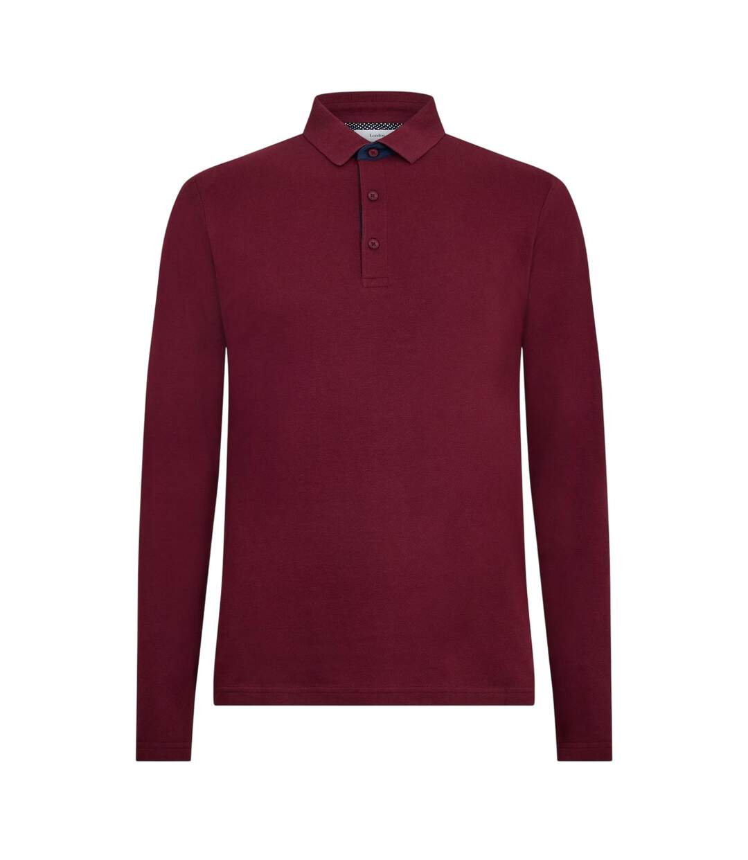 Polo Manches Longues Glasby Homme Bordeaux Peter Werth-1