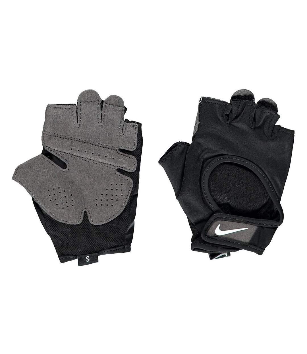 Womens/ladies Ultimate Heavyweight Fingerless Gloves Black Nike-3