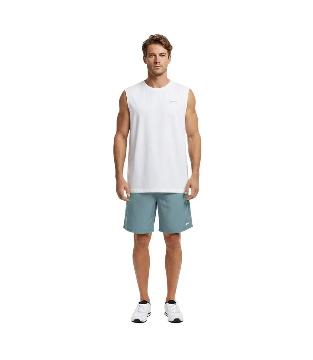 Mens Logo Shorts Slate Blue Slazenger-1