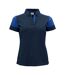 Womens/ladies Polo Shirt Navy Cobalt Blue Printer PRIME-1