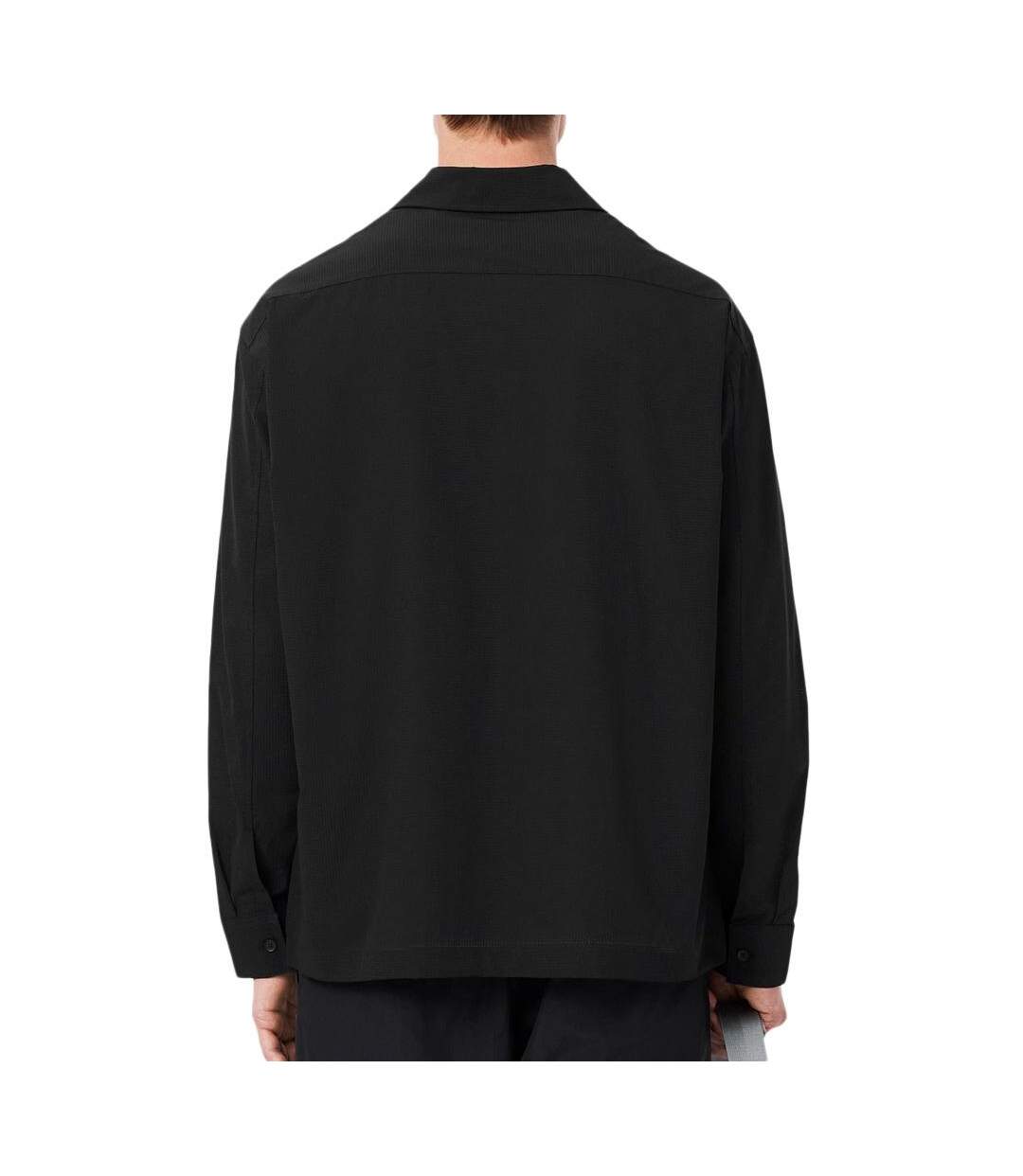 Chemise noir homme lacoste lightweight-2
