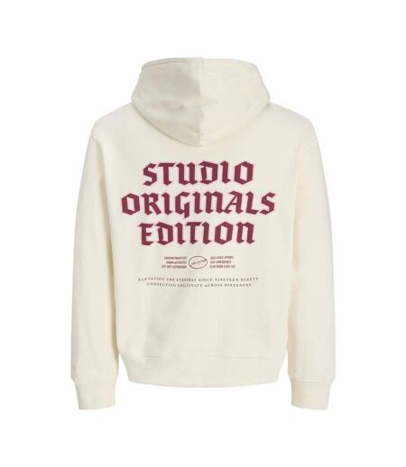 Sweat à capuche écru homme jack & jones meadows