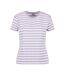 T-shirt Motif/style Rayé Femme Blanc Vieux Lilas Urban Classics-1