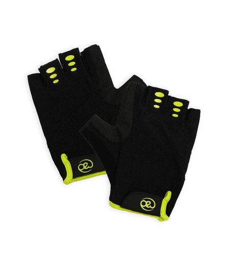 Mens training gloves black/green Fitness Mad