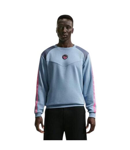 Mens City Side Logo Crew Neck Sweatshirt Blue Nike