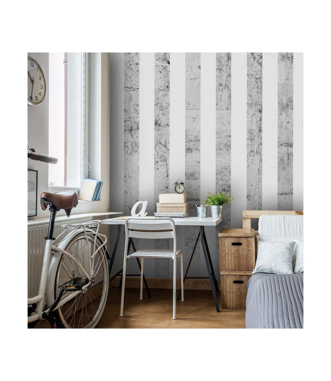 Papier Peint Style Gris 50x1000cm-1