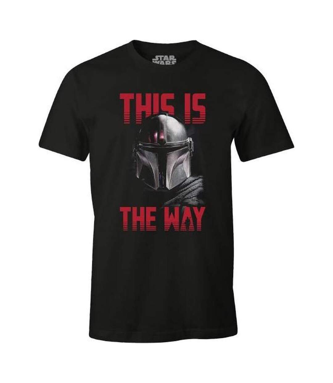 T-shirt Homme Noir Star Wars The Mandalorian-1