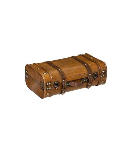 Lot de 2 Valises Déco Voyage 45cm Marron