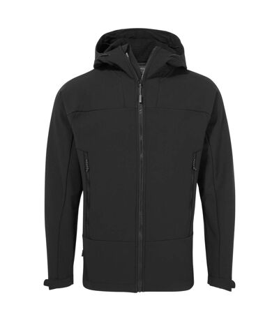 Craghoppers Mens Expert Active Hooded Soft Shell Jacket (Black)