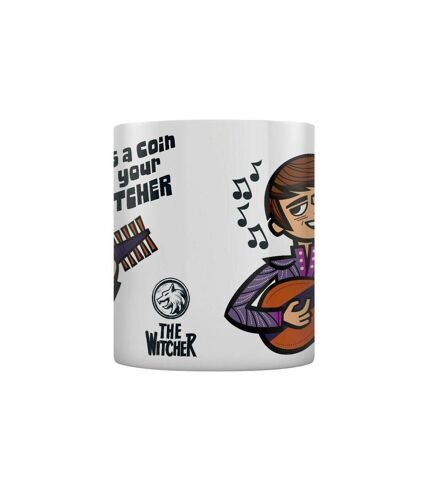 The Witcher - Mug TOSS A COIN (Blanc) (Taille unique) - UTPM2141
