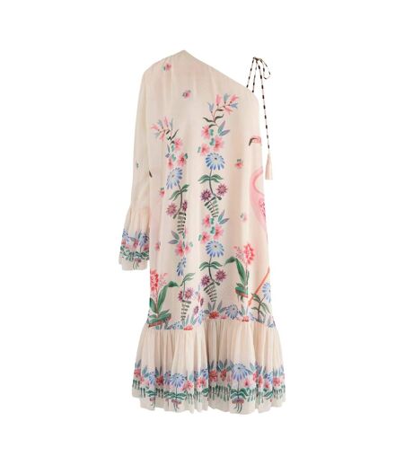 Robe Motif/style Flamant Rose Femme Crème Cath Kidston