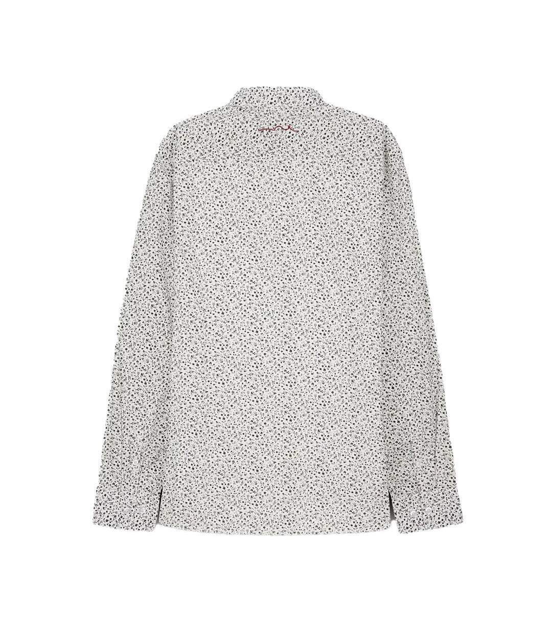 Chemise blanche/bleu homme teddy smith carton ml - s-2