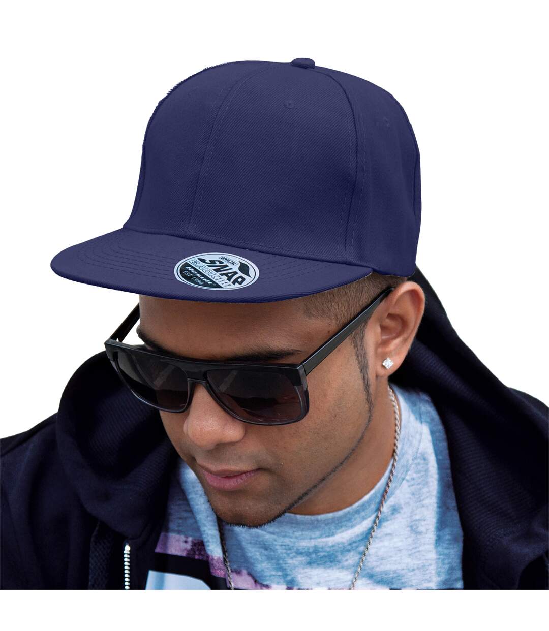 Casquette ajustable bronx original bleu marine Result Headwear-3