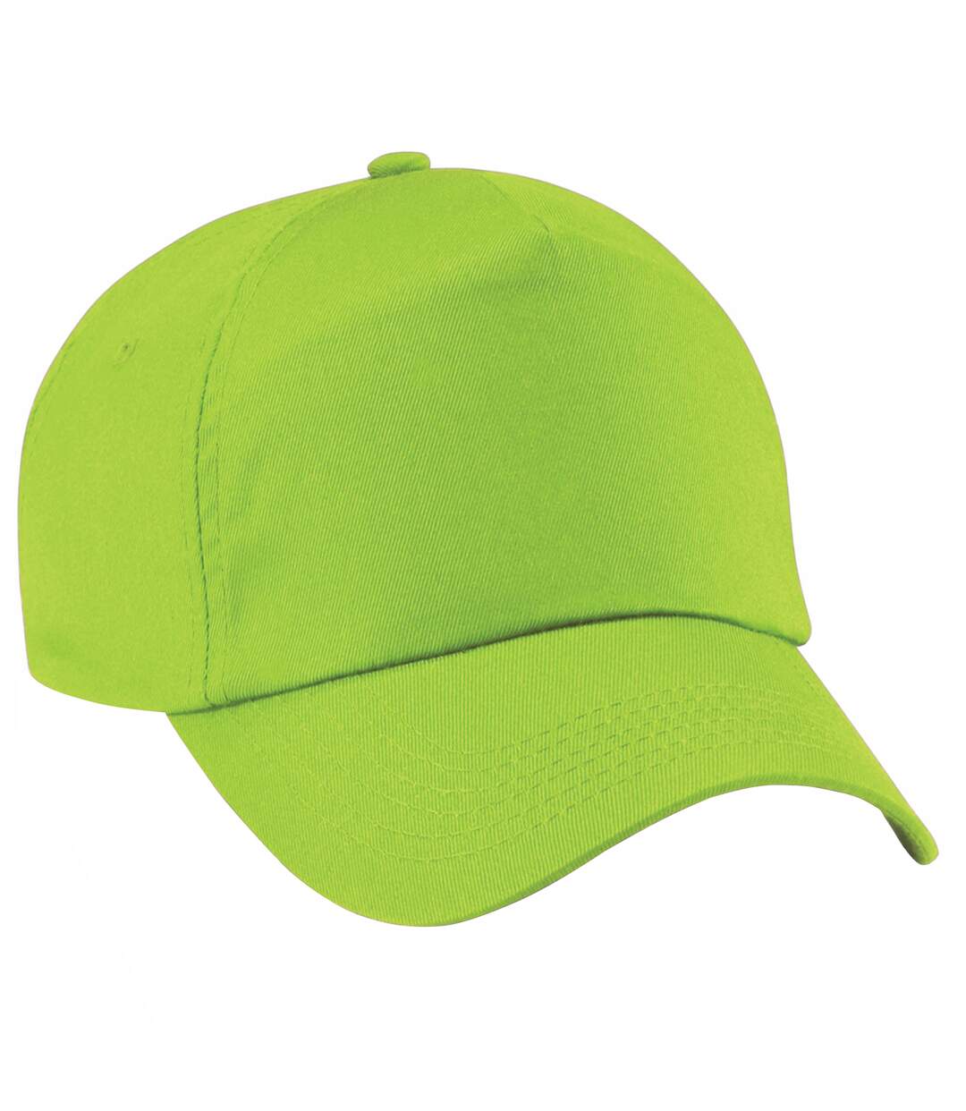 Casquette baseball adulte unisexe vert citron Beechfield-1