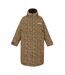 Unisex Adult Leopard Print Waterproof Reversible Changing Robe Multicoloured Regatta-2