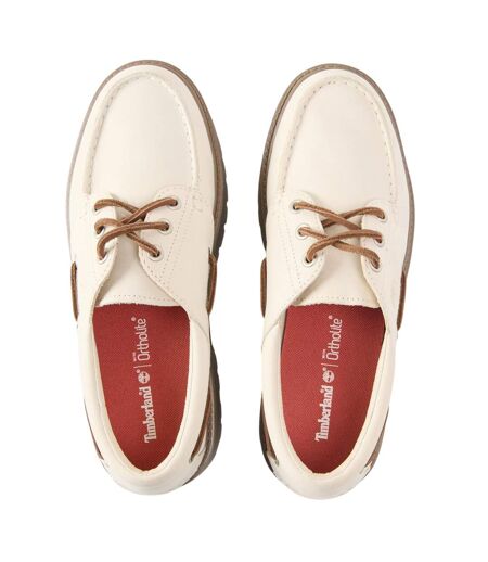 Womens/ladies Stone Street Nubuck Platform Boat Shoes Natural Timberland