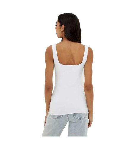 Dorothy Perkins Womens/Ladies Double Layered Square Neck Tank Top (White)