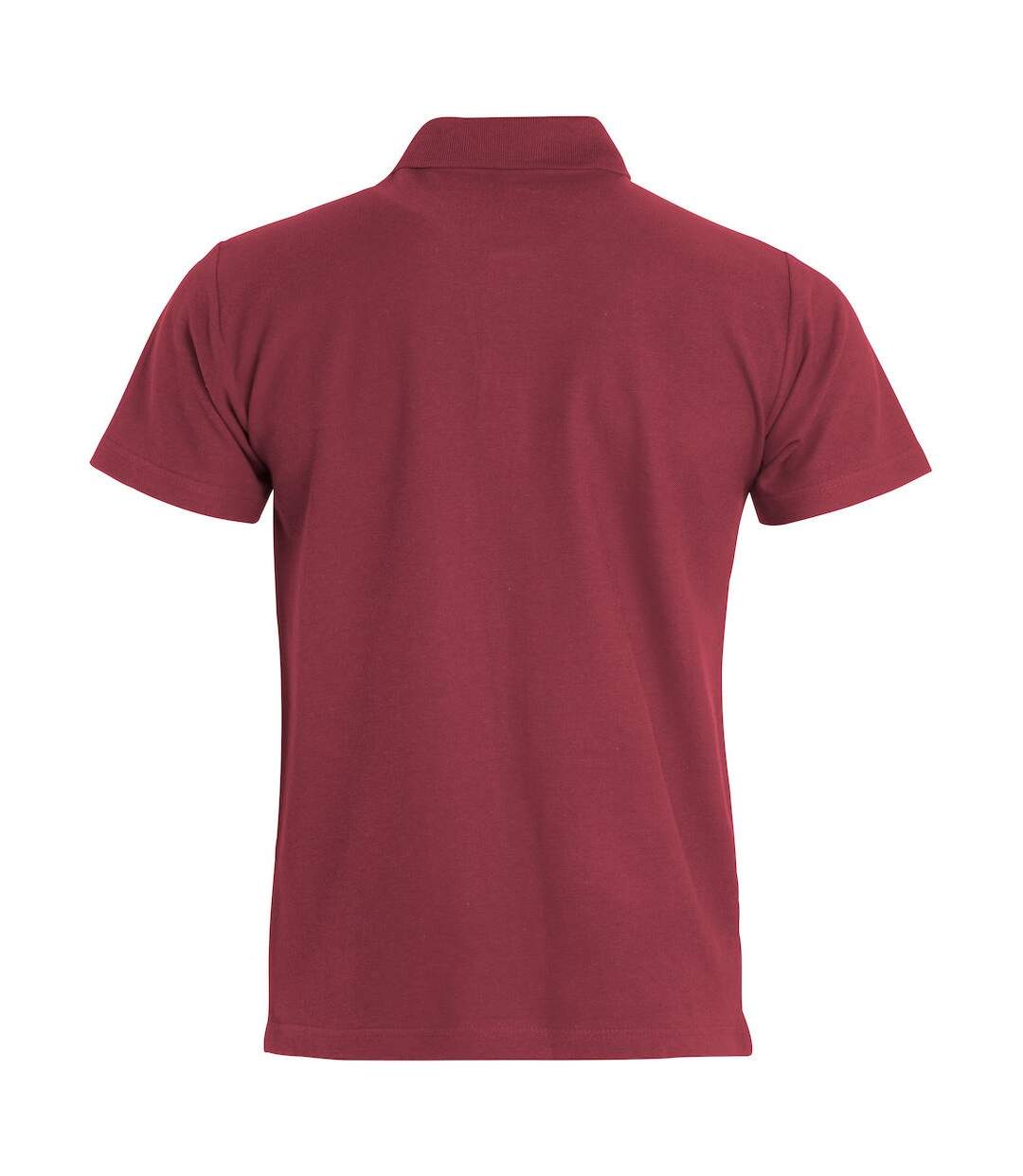 Mens Basic Polo Shirt Burgundy Clique-2