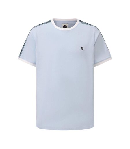 Mens Paisley Logo T-shirt Light Blue Pretty Green