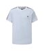 Mens Paisley Logo T-shirt Light Blue Pretty Green-1