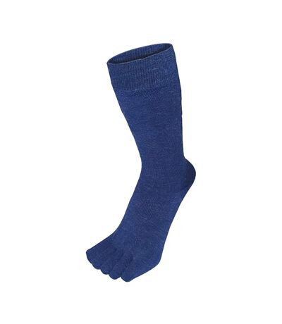 Unisex Toe Socks - 1 Pack Outdoor Wool Mid-Calf Toe Socks for Men and Women