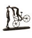 Statuette Déco Couple sur Vélo 36cm Marron-1