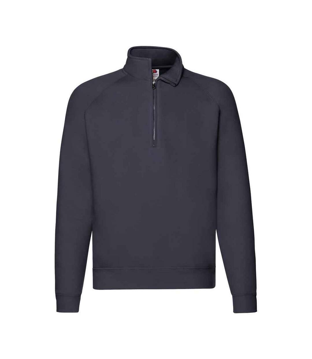 Mens premium polycotton sweatshirt deep navy Fruit of the Loom