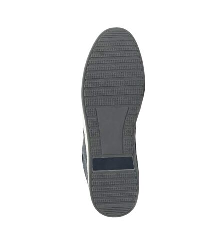 Route 21 Mens Denim Original Lace Up Casual Sneakers (Navy) - UTDF1747