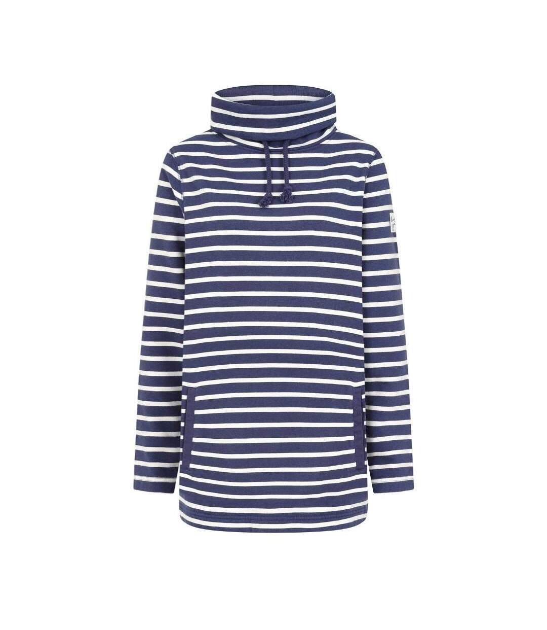 Sweat Motif/style À Rayures Femme Lilas Foncé Lazy Jacks-2