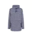 Sweat Motif/style À Rayures Femme Lilas Foncé Lazy Jacks-2
