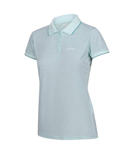 Polo manches courtes remex femme turquoise délavé Regatta