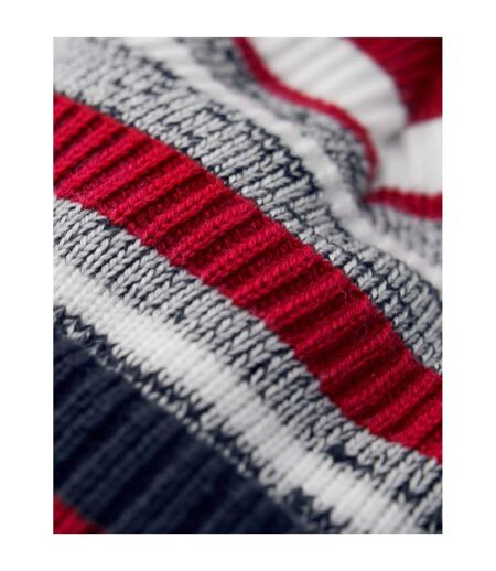 Bonnet Multi-sport Fan Bleu Marine Français Rouge Classique Blanc Beechfield