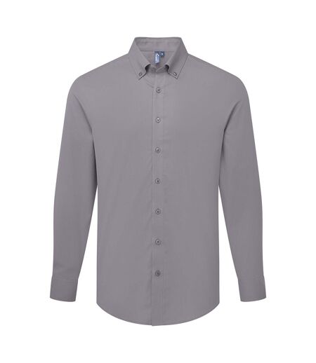 Chemise Habillée Manches Longues Supreme Homme Gris Acier Premier