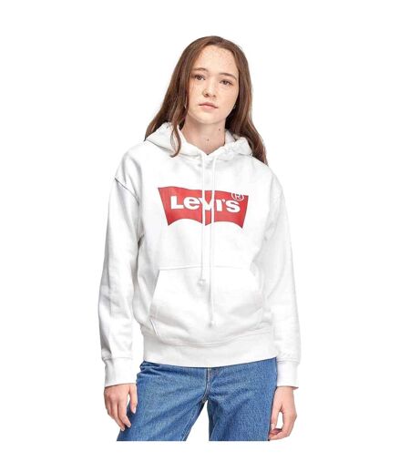 Sweat À Capuche Femme Blanc Levis
