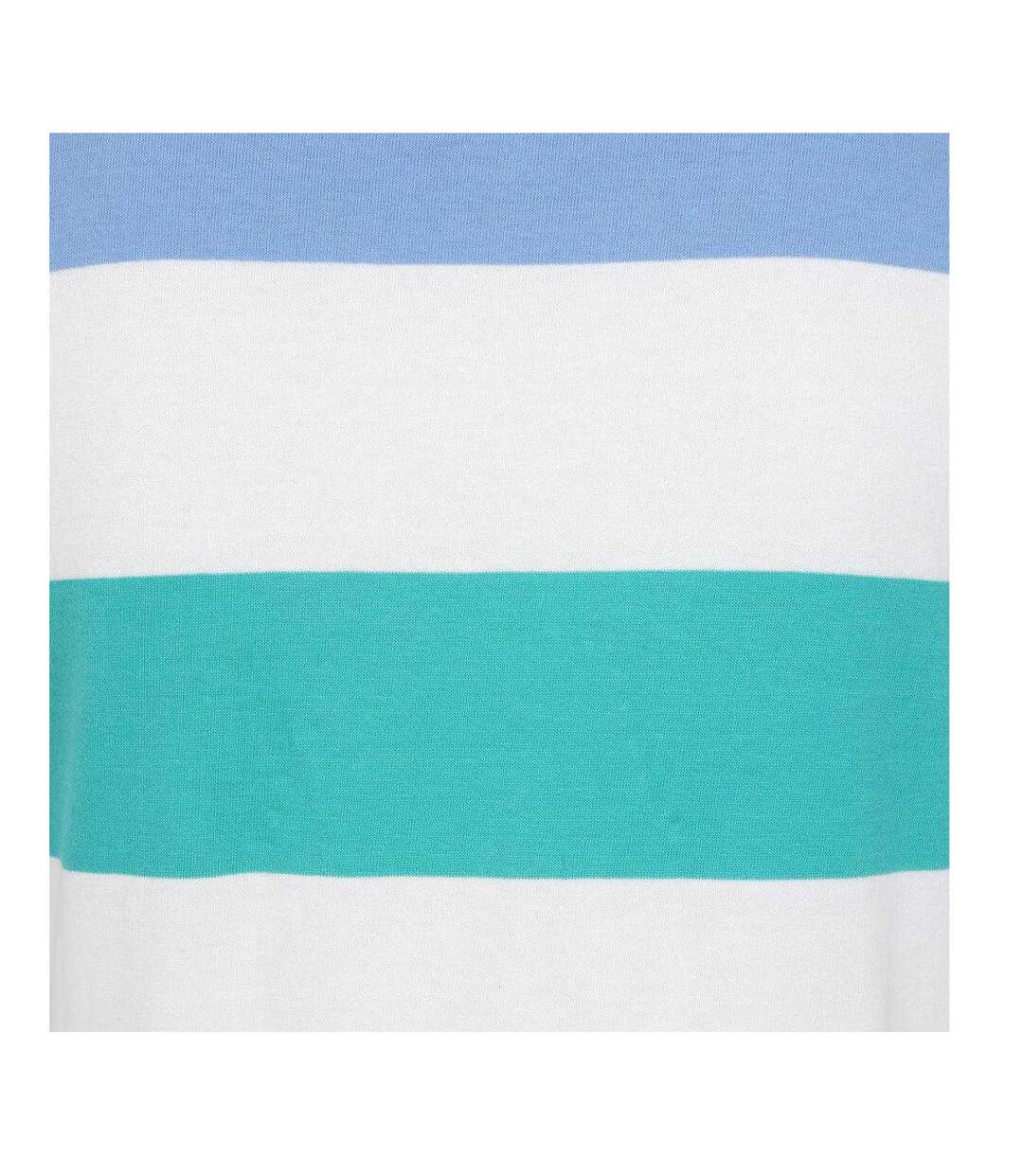 Womens/ladies Brenton Colour Block Stripe Long-sleeved Top Multicoloured Lazy Jacks-3