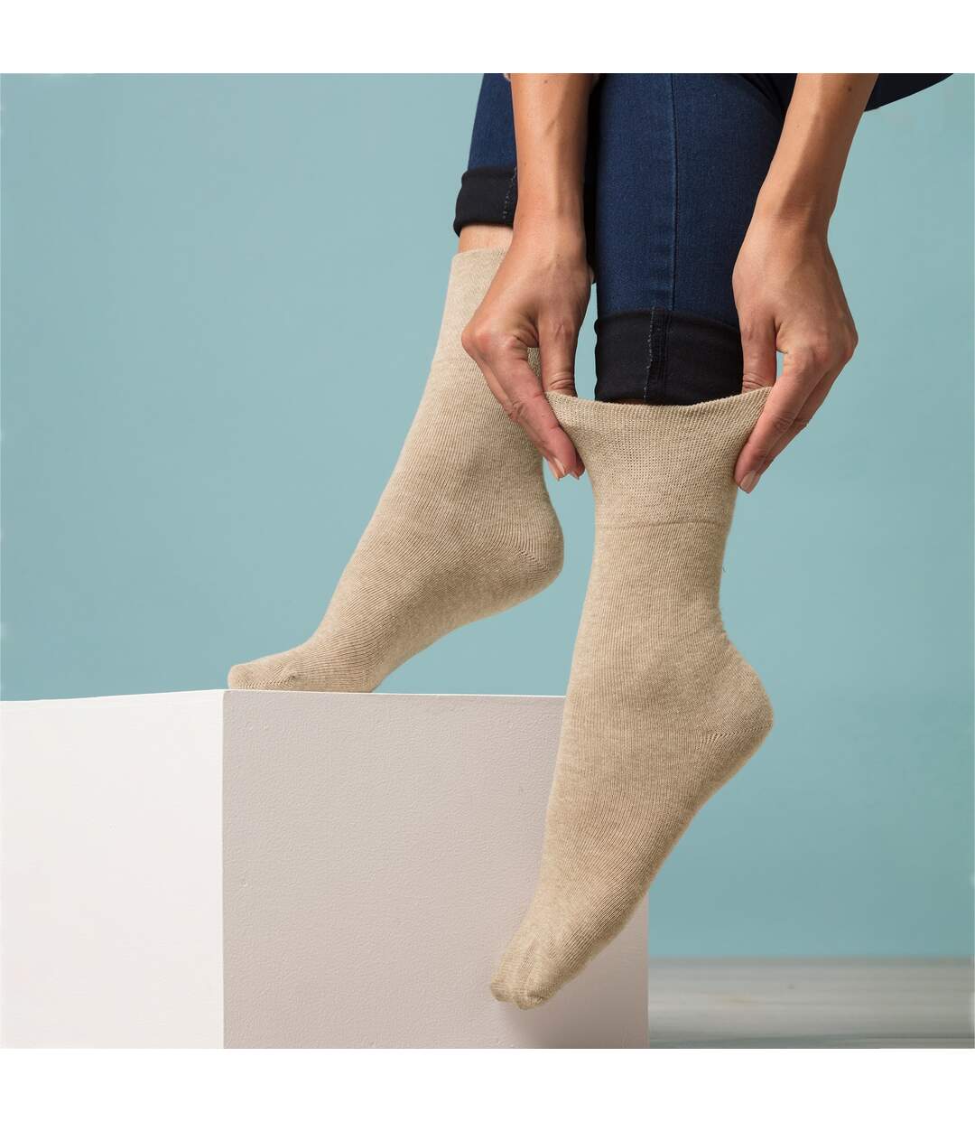 Gentle Grip - Femme 5 Paires Chaussettes Confort Douces Extensibles-4
