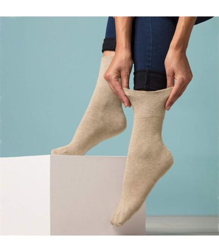 Gentle Grip - Femme 5 Paires Chaussettes Confort Douces Extensibles
